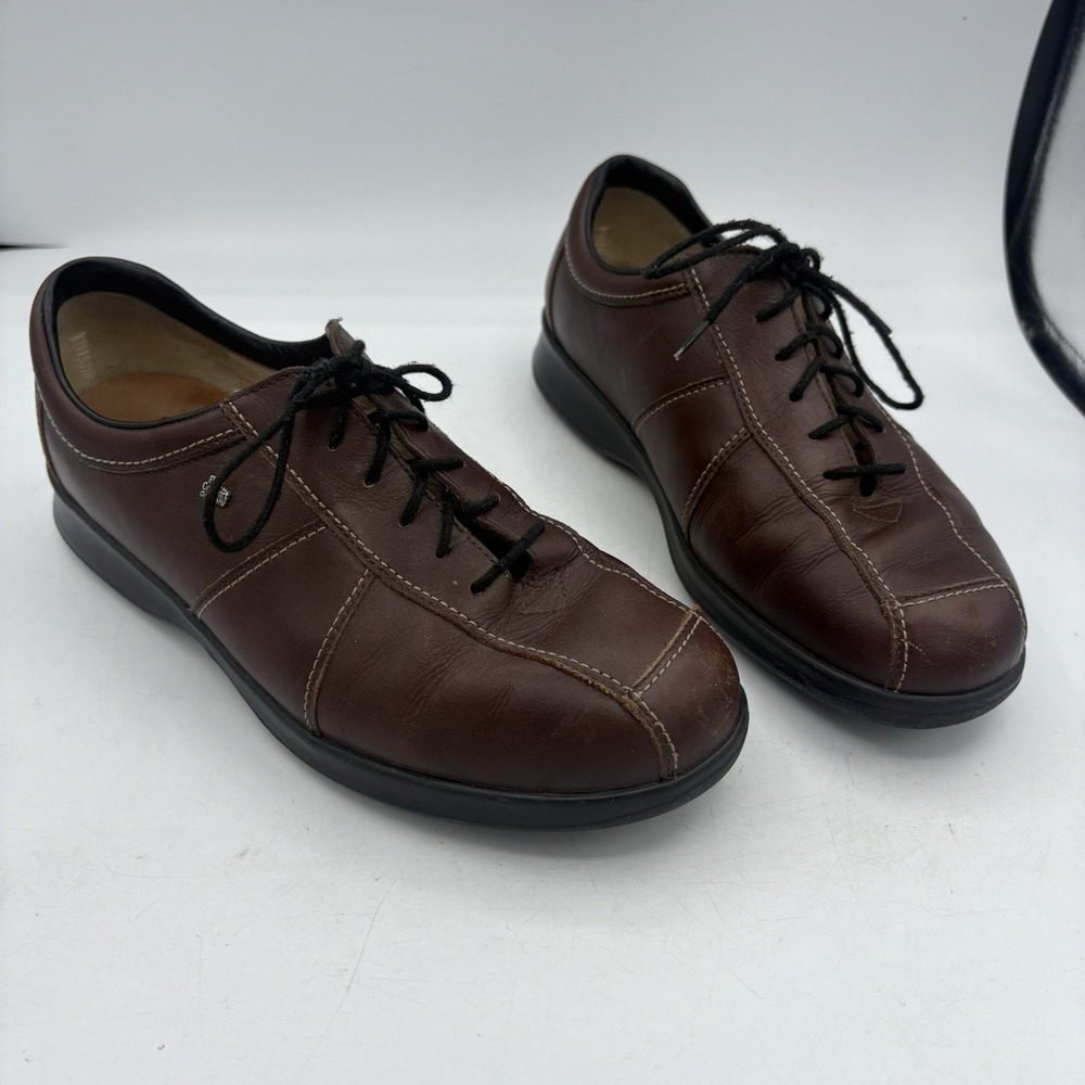 Finn‎ Comfort Company Oxford Shoes Mens Boys Size 5.5 Dijon Brown Leather